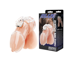 Blueline – akrilinis See-Thru Chastity Cage