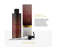 Bodygliss - Intymus masažo aliejus Chai Bliss Evening Glow