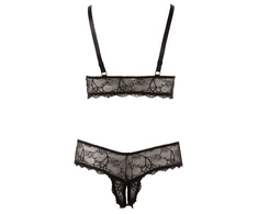 Cottelli Curves Bra and String juodas 3XL