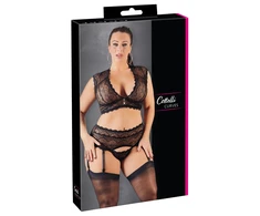 Cottelli Curves Lace Set juodas L