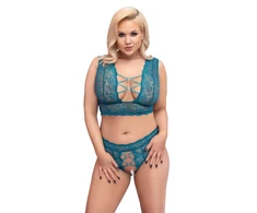 Cottelli Curves Liemenėlės rinkinys mėlynos spalvos 2XL