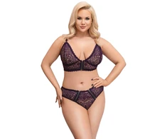 Cottelli Curves Bra Set violetinė 2XL