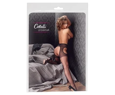 Cottelli Legwear Sex Tights juodas S/M