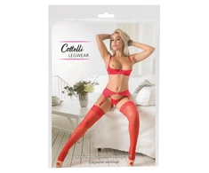 Cottelli Legwear Raudonos kojinės 5