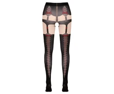 Cottelli Legwear Pėdkelnės su raštu 3