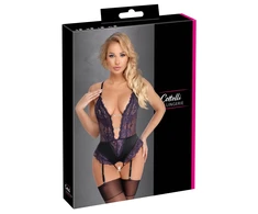 Cottelli Body juodas/violetinė XL