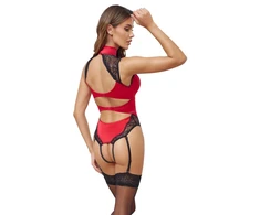Cottelli Body red/juodas L