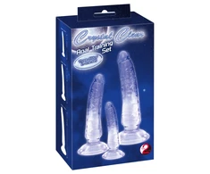 Crystal 3pcs natural dildo set