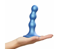Mėlyna Strap-On-Me - Dildo Plug Balls Metallic Mėlyna S