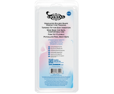 Doc Johnson Crystal Jellies Ribbed Plug 5" Clear - Flexible Design
