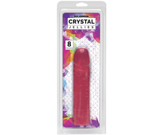Doc Johnson Crystal Jellies 8" Intimate Shape Flexible Clear 20cm
