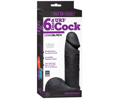 Doc Johnson Code Juodas ULTRASKYN 15 cm Intimate Attachment, Juodas