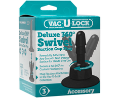 Doc Johnson Vac-U-Lock Deluxe 360 Swivel Base Set with Suction Cup, 2 pcs