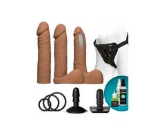 Doc Johnson Vac-U-Lock Dual Density ULTRASKYN Strap-On Set 3 Attachments
