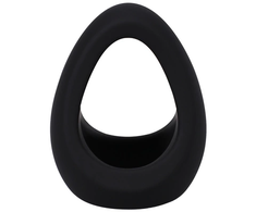 Doc Johnson Rock Solid The Stretcher Dual Support Silicone Ring Juodas