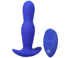 Doc Johnson A-Play Expander Silicone Plug Remote Control Juodas Medium