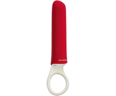 Doc Johnson iPlease Mini Vibrator Raudona - Compact USB Rechargeable Model