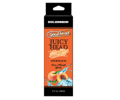 Doc Johnson GoodHead Juicy Head Moisturizing Oral Purškiklis Sour Peach 60ml Vegan
