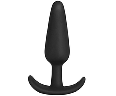 Doc Johnson Anal Plug 8 cm - Tapered Silicone, Compact Size, Juodas