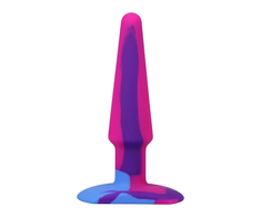 A-Play Groovy Silicone Anal Plug 12cm Multicolor by Doc Johnson