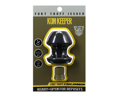 Doc Johnson Oxballs Kum Keeper Medium Juodas - Silicone Plug with Removable Stopper