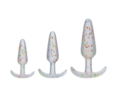 Doc Johnson Mood Naughty Trainer Set Silicone Rainbow 3 Sizes