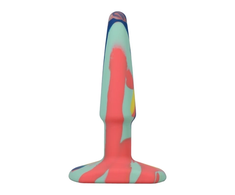 A-Play Groovy Silicone Comfort Plug 10 cm Multicolor by Doc Johnson