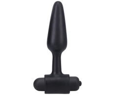 Doc Johnson Vibrating Anal Plug 10-Function 4" Silicone Juodas