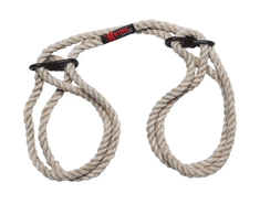 Doc Johnson Restrain Bind Tie 6mm Hemp Soft Cuffs for Wrists or Ankles Natural