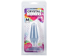 Doc Johnson Crystal Jellies Medium Silicone Plug, Clear, 12.7 cm