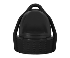 Doc Johnson Rock Solid EZ Top Cap Large Juodas - Leak-Proof One-Handed System