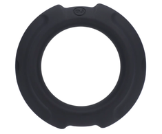 Doc Johnson FLEXISTEEL Silicone &amp; Metal Support Ring 43mm - Juodas, Dual Layer System