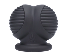 Doc Johnson Oxballs Ball Bunker Juodas - Anatomical Silicone Support Ring