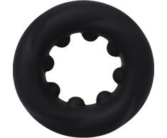 Doc Johnson The Twist Silicone Support Ring Juodas Flexible Design