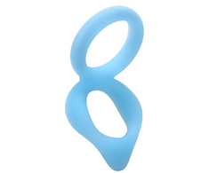 Doc Johnson Rock Solid Dual Enhancer Silicone Double Support Ring Juodas