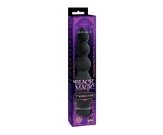 Doc Johnson Juodas Magic Ribbed Vibrator 18cm Velvet Touch Juodas