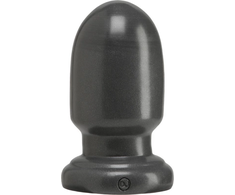 Doc Johnson Shellshock Small Gun Metal Plug - Compact Ergonomic Design