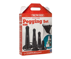 Doc Johnson Vac-U-Lock Silicone System Set with Adjustable Harness