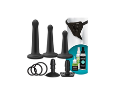 Doc Johnson Vac-U-Lock Silicone System Set with Adjustable Harness