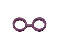 Doc Johnson Silicone Restraint Cuffs Flexible One-Piece Design Juodas