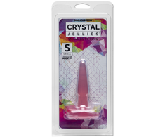 Doc Johnson Crystal Jellies 4" Small Plug, Flexible, Rožinė