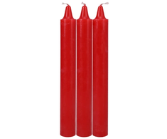 Doc Johnson Japanese Drip Candles Raudona - 3-Pack Sensation Play Set