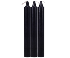 Doc Johnson Japanese Drip Candles Juodas 3-Pack Decorative Set