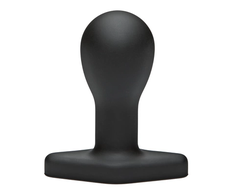 Doc Johnson The Hitch Silicone Plug Set 2 pcs Matte Juodas Flexible Base