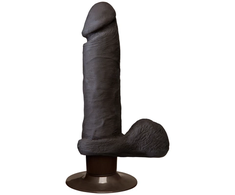 Doc Johnson ULTRASKYN 6" Vibrating Dual-Density Model, Suction Base
