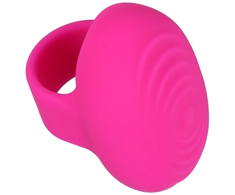 Doc Johnson CalExotics Finger Vibe Rožinė - Rechargeable Silicone Stimulation Ring