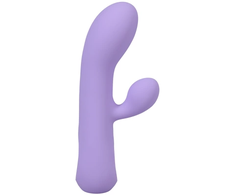 Doc Johnson CalExotics Aura Rechargeable Silicone Rabbit Vibrator Lilac