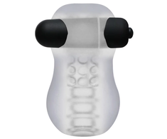 Doc Johnson GoodHead Helping Head Pro Frosted Vibrating Sleeve 3”