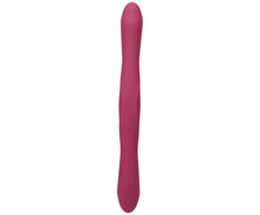 Doc Johnson TRYST Duet Double-Ended Silicone Device, Wireless Remote, Berry