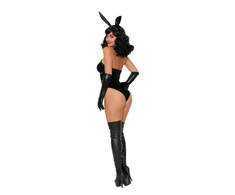 Dreamgirl Bad Girl Bunny S Juodas Costume Set by Bad Girl - Velvet &amp; Faux Leather